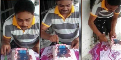 சிறையில் பிறந்தநாள் கொண்டாடிய கைதி : வீடியோ கசிந்து சர்ச்சை