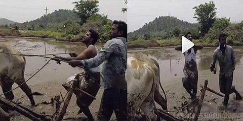 இணைய இதயங்களை வென்ற விவசாயிகள் - மாடுகளுடன் கிகி நடனமாடி அசத்தல்