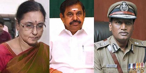 முதல்வர் பழனிசாமியுடன் டிஜிபி, தலைமைச் செயலாளர் சந்திப்பு