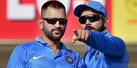 கோலி கிட்டத்தட்ட ஒரு 'லெஜண்ட்' ! மனம் திறந்து பாராட்டிய தோனி