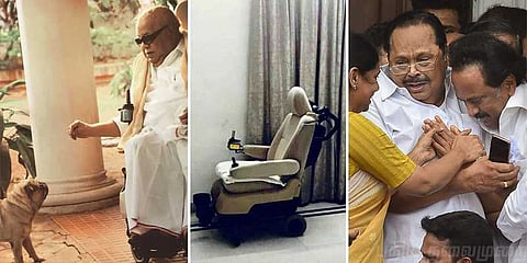 சமூக வலைத்தளங்களை ஆக்கிரமித்த கருணாநிதி ! ட்விட்டர் முதல் ஃபேஸ்புக் வரை அவரே ...