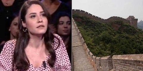 சீனப் பெருஞ்சுவர் எங்குள்ளது? - டிவி நிகழ்ச்சியில் தவித்த பெண்