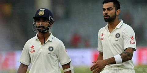 கோலிக்கு முன் இறங்கிய ரகானே - காரணம் இதுதான் !