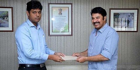 மலையாள ரசிகர்கள் கடும் எதிர்ப்பு எதிரொலி ! நிவாரண நிதி கொடுத்த மம்மூட்டி, துல்கர்