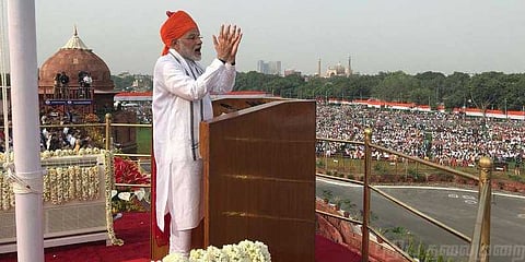 72வது சுதந்திர தினம் : பாரதியார் கவிதையை கூறி பிரதமர் உரை