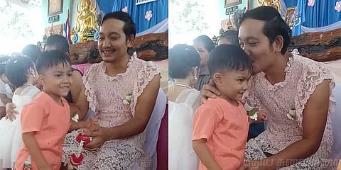 மகனின் அன்புக்காக தாயாக மாறிய ஒரு தந்தை - நெகிழ்ச்சி சம்பவம்..!