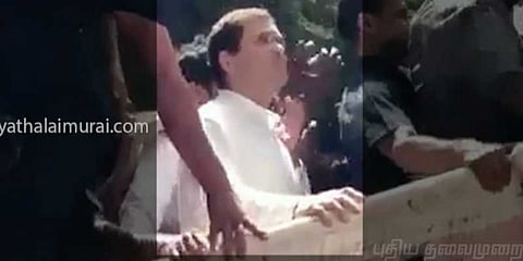கூட்டத்தில் சிக்கிய ராகுல் : மத்திய, மாநில அரசுகளுக்கு நோட்டீஸ்