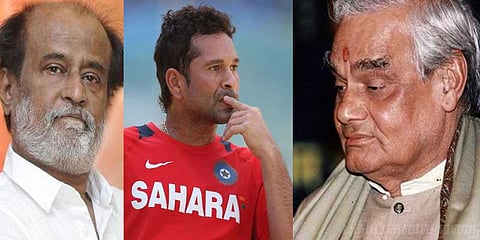 வாஜ்பாய் மறைவுக்கு சச்சின், ரஜினி இரங்கல்