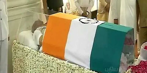 மறைந்த வாஜ்பாய் உடல் இன்று தகனம்