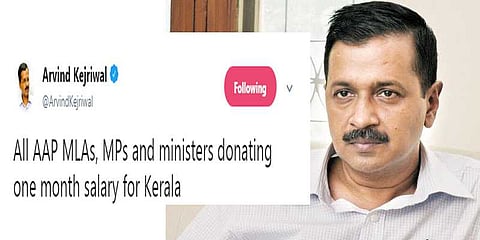 “ஒருமாத சம்பளம் கேரளாவுக்கு நன்கொடை”-கெஜ்ரிவால் அறிவிப்பு