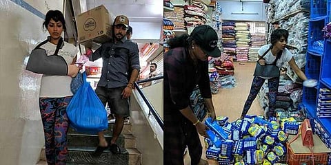 காயத்துடன் உதவி: அமலா பாலுக்கு குவியும் பாராட்டுகள்!