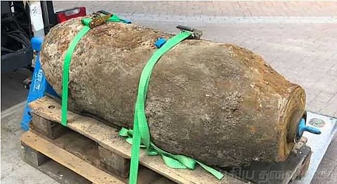 உலகப்போரில் அமெரிக்கா வீசிய 500 கிலோ குண்டு கண்டெடுப்பு