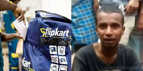 ஃபிலிப்கார்ட் ஊழியரிடம் மிளகாய்ப்பொடி தூவி திருட முயற்சி