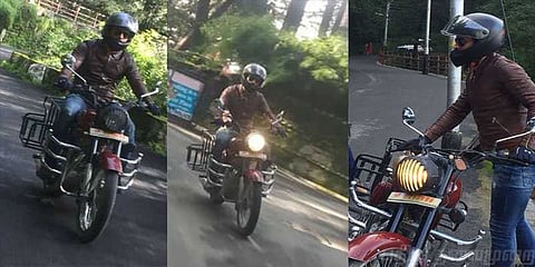 குளுகுளு சிம்லாவில் ராயல் என்ஃபீல்டில் வலம் வரும் தோனி