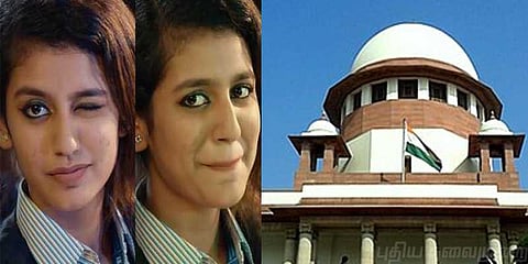 பிரியா வாரியர் கண் சிமிட்டல் வழக்கு - உச்சநீதிமன்றம் தள்ளுபடி