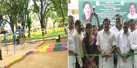 சேலத்தில் 12 பசுமைவெளி பூங்காக்கள் : திறந்துவைத்தார் முதலமைச்சர்