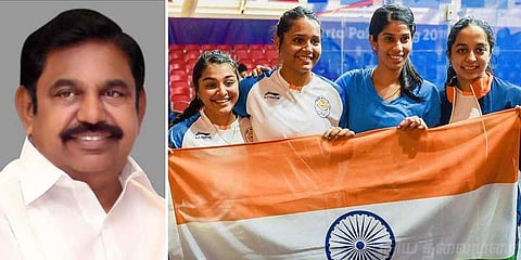 ஸ்குவாஷ் வீராங்கனைகளுக்கு தலா ரூ30 லட்சம் - தமிழக அரசு