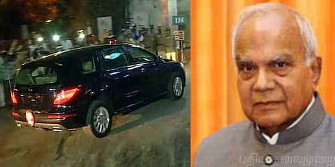 ஆளுநர் வாகனத்தை முந்திச்சென்ற 7 பேர் மீது வழக்கு