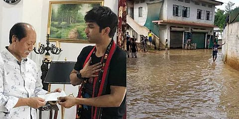 “நேற்று கேரளா..இன்று நாகாலாந்து” - வெள்ள நிவாரண நிதி அளித்தார் ‘தோனி’ நடிகர்