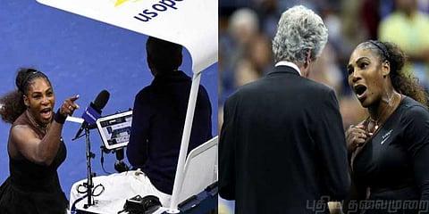 நடுவரை ‘திருடன்’ என திட்டிய செரினா - அனல் பறந்த களம்