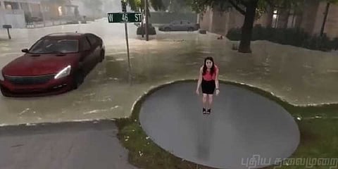 பிரமிக்க வைக்கும் விஷூவெல் எபெக்ட்ஸ்... வைரலாகும் வானிலை செய்தியாளரின் வீடியோ..!