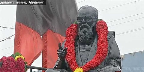 பெரியார் சிலை மீது காலணி வீசியவர் மீது குண்டர் சட்டம் பாய்ந்தது