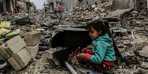 போர் பாதிப்பு : 10 லட்சம் குழந்தைகள் பட்டினி