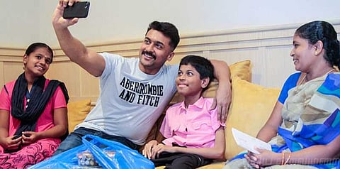 தசை சிதைவு நோயால் பாதிக்கப்பட்ட சிறுவனின் மருத்துவ செலவை ஏற்ற சூர்யா