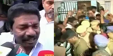 அவதூறு பேச்சு: கருணாஸ் எம்.எல்.ஏ கைது