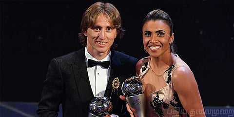 உலகின் சிறந்த கால்பந்து வீரராக லூகா மோட்ரிச் தேர்வு