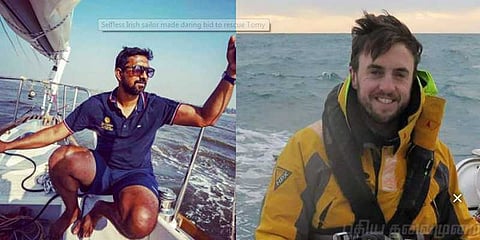 தன்னைப் பற்றி கவலைப்படாமல் கடற்படை அதிகாரியை காப்பாற்ற விரைந்த ஐரிஸ் வீரர்!