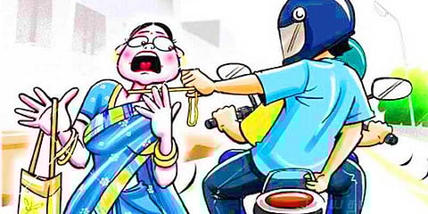 ஒருமணி நேரத்தில் 3 பெண்களிடம் சங்கிலி பறிப்பு