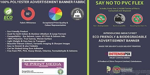 எளிதில் மக்கும் புதிய வகை ப்ளக்ஸ் பேனர்கள்