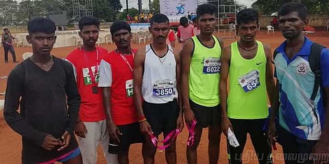 மாரத்தான் போட்டியில் மோசடி : மாணவர்கள் புகார்