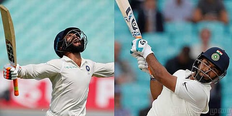 சிக்ஸர்களாக விளாசி மிரட்டிய ஜடேஜா, ரிஷப் - இந்தியா 649 ரன் குவித்து டிக்ளேர்