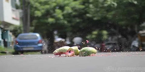 திருஷ்டி பூசணிக்காயால் பறிபோன மனித உயிர்..!