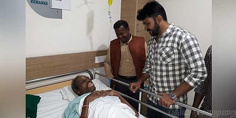 புற்றுநோயில் போராடும் ‘நெல்’ ஜெயராமனுக்கு ஆறுதல் சொன்ன நடிகர் கார்த்தி