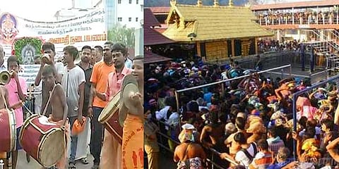 சபரிமலையில் பெண்களை அனுமதிப்பதை எதிர்த்து சென்னையில் பேரணி