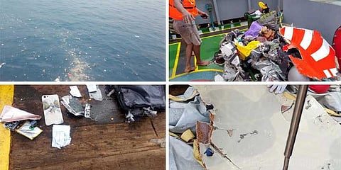 கடலில் விழுந்து நொறுங்கிய விமானத்தின் உடைந்த பாகங்கள் மீட்பு!