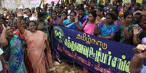 சத்துணவு ஊழியர் சங்க வேலை நிறுத்தப்போராட்டம் தற்காலிக வாபஸ்