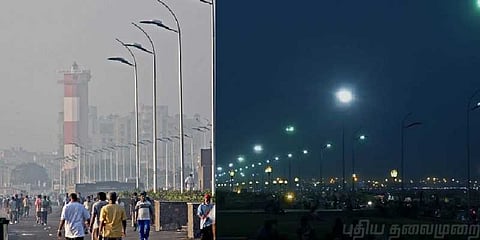 சென்னை மெரினா கடற்கரையில் அரை நிர்வாணத்தில் பெண் சடலம்