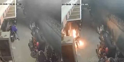 குடிபோதையில் 18 வாகனங்களுக்கு தீ வைத்த இளைஞர்!
