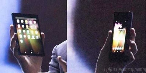 மடித்தால் ஸ்மார்ட்போன், திறந்தால் டேப்லெட் - சாம்சங் புதிய படைப்பு