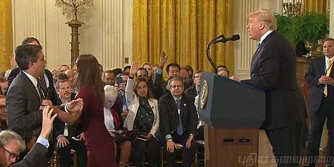 அதிபர் ட்ரம்புக்கு பத்திரிகை நிருபர்கள் கண்டனம்