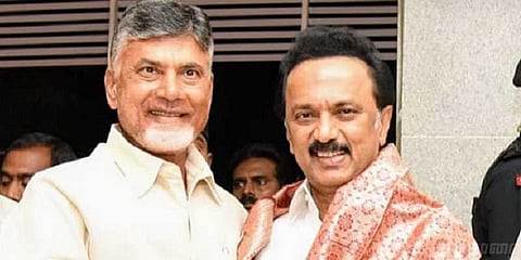 தேசியக் கூட்டணிக்கு திமுக முழு ஆதரவு - சந்திரபாபு சந்திப்புக்கு பின் ஸ்டாலின் அறிவிப்பு