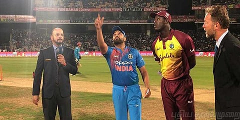 3வது டி20 : வெஸ்ட் இண்டீஸ் முதல் பேட்டிங் - வாஷிங்டன் சுந்தருக்கு வாய்ப்பு