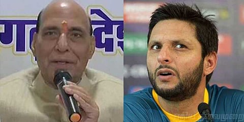 “அஃப்ரிதியின் காஷ்மீர் குறித்த கருத்து சரிதான்” - ராஜ்நாத் சிங்