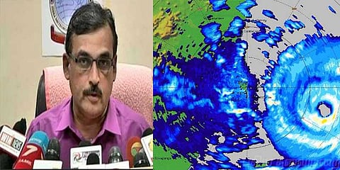 ‘கஜா’ புயலின் வெளிப்பாகம் கரையை தொட துவங்கியது - வானிலை ஆய்வு மையம்