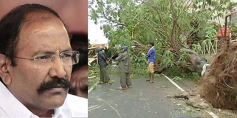 கஜா புயலால் 12 ஆயிரம் மின் கம்பங்கள் சேதம்