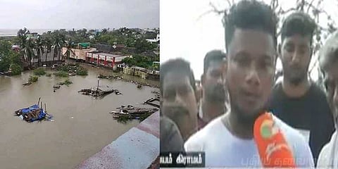 கர்ப்பிணி மனைவியை தனியே விட்டுவிட்டு மீட்புப் பணியில் இளைஞர்